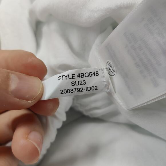 J. Crew Side Slit Soft Cotton Gauze Pull On White Midi Skirt XS Coastal - Picture 8 of 12